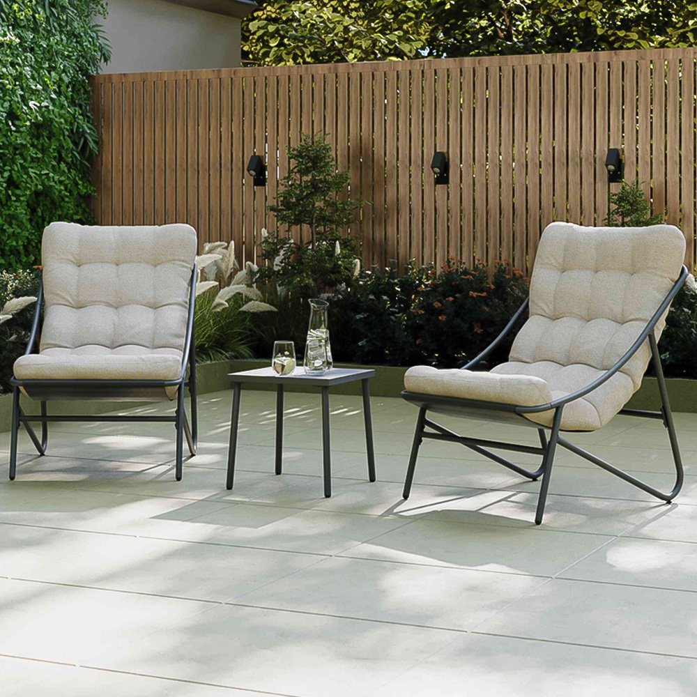 Charles Bentley Porto 2 Seater Bistro Set Image 1