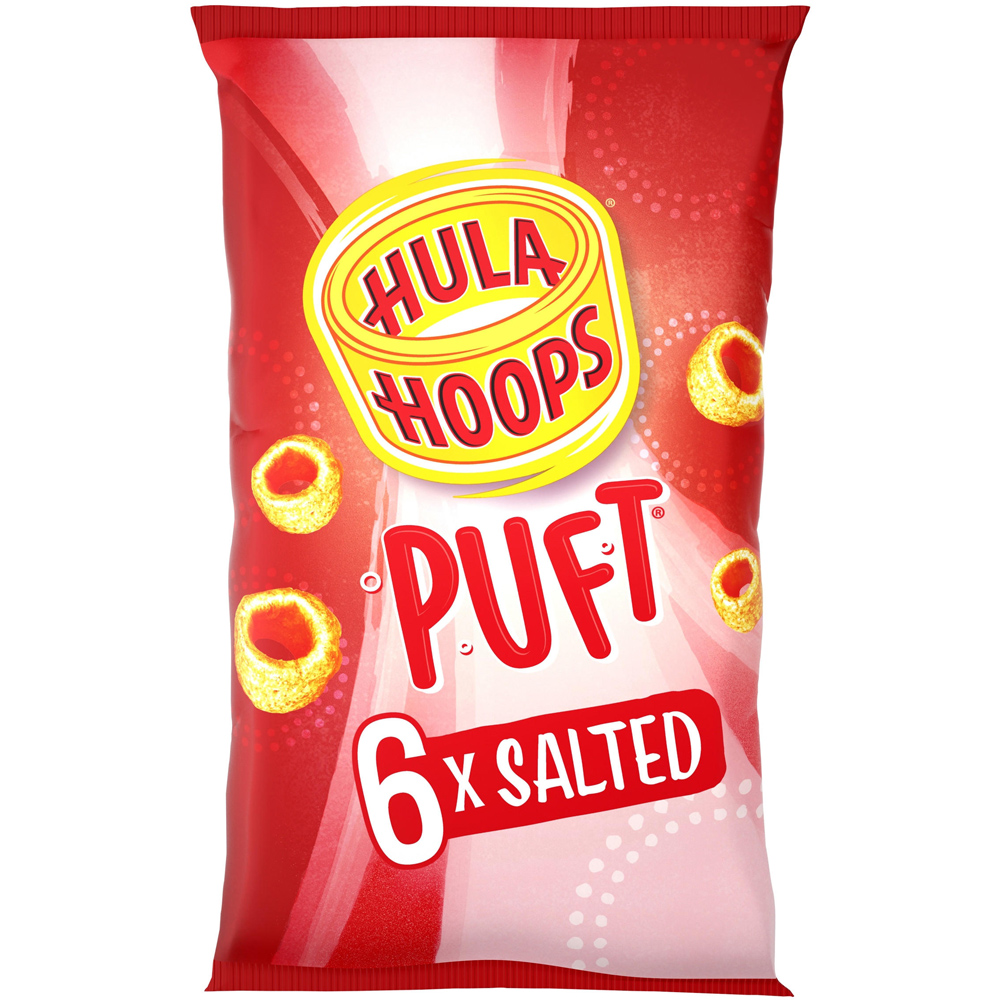 Hula Hoops Puft Salted Crisps 6 Pack Image
