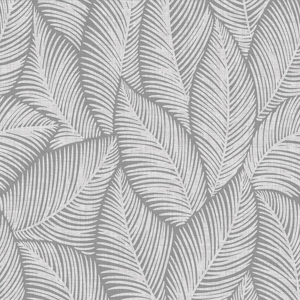 Muriva Denver Leaf Grey Wallpaper Image 1