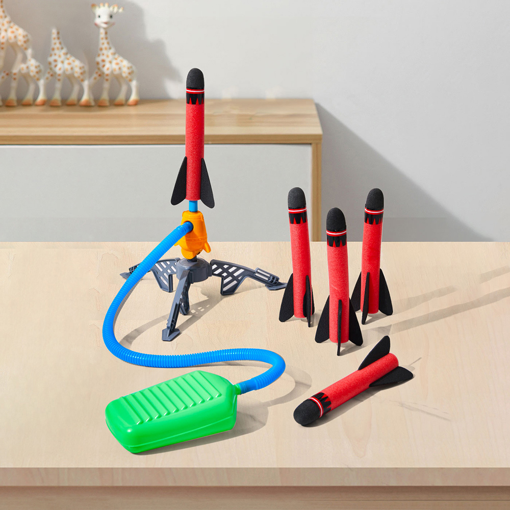 H&O Direct Kids Stomp Launch Foam Rockets Toy Set Image 2