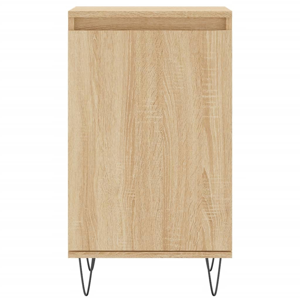 vidaXL Single Door Sonoma Oak Sideboard Set of 2 Image 6