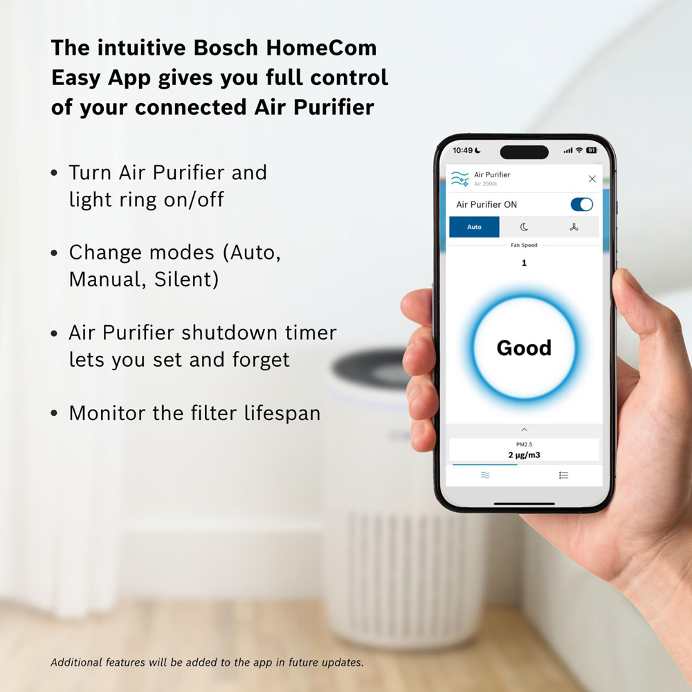 Bosch Air 2000i 3-in-1 White Smart Air Purifier Image 5