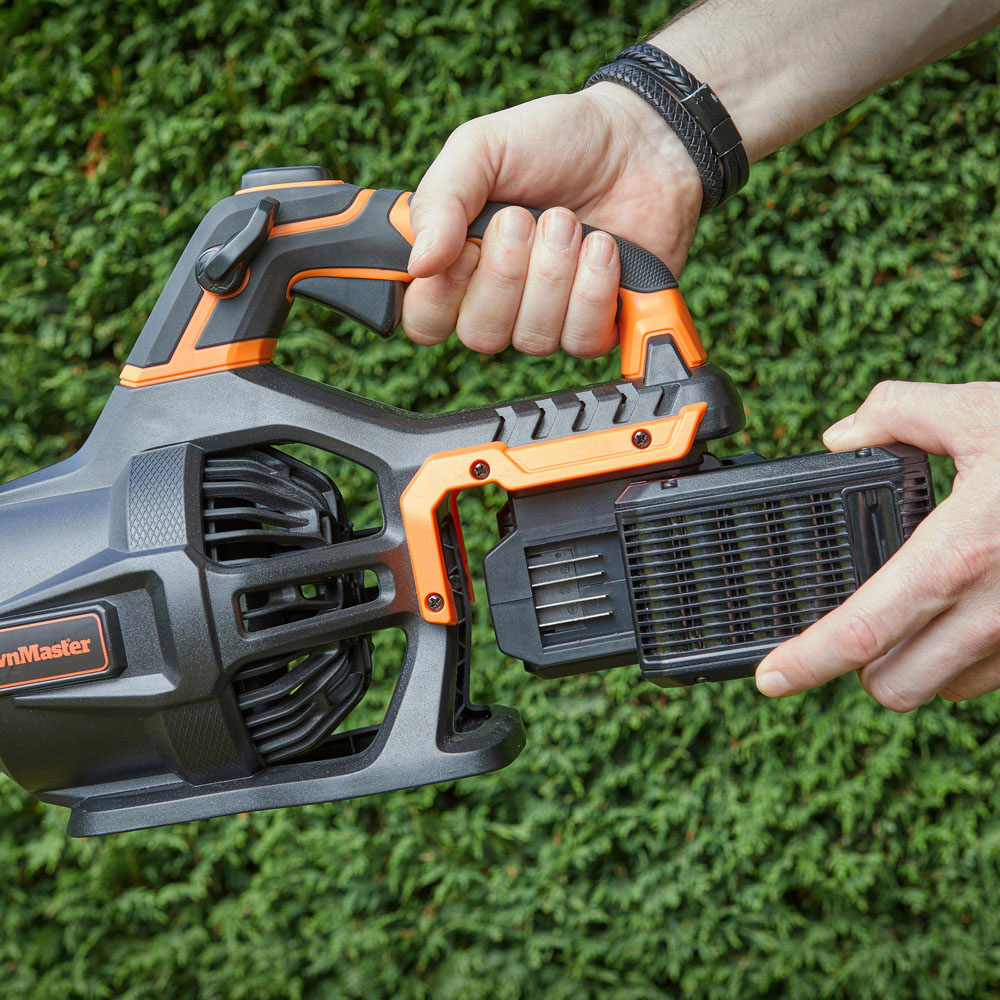 LawnMaster CLBL4807-01 MX 48V Cordless Handheld Axial Leaf Blower with 4.0Ah Batteries Image 8
