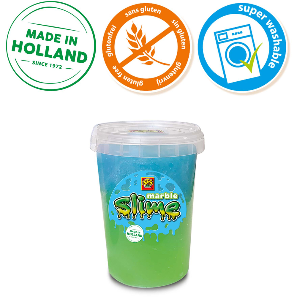 SES Creative Green and Blue Marble Slime 200g Image 5