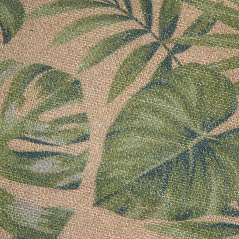 Pack of 2 Round Jungle Leaf Placemats Green Image 4