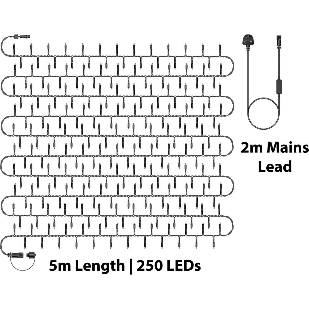 Eagle Connect 250 Cool White LED Black Cluster Light 5m Image 9