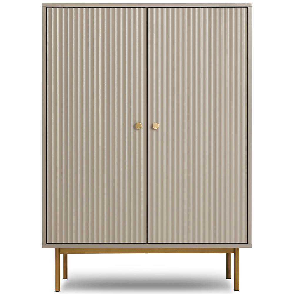 Devon 2 Door Grey Storage Cabinet Image 2