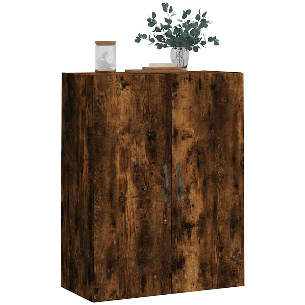 vidaXL 2 Door Smoked Oak Wall Mounted Cabinet Image 3