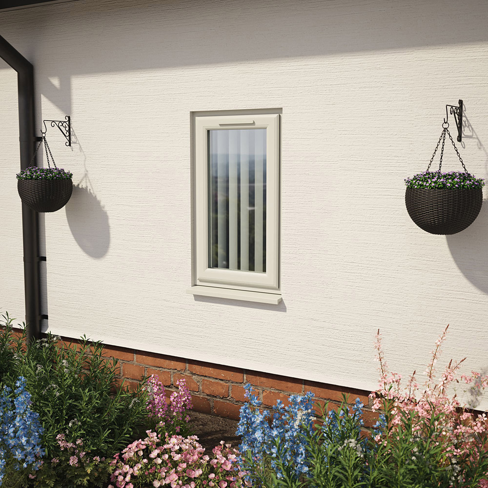 Crystal Agate and White LH Side Hung Obscure Double Glazed Window 610 x 820mm Image 2