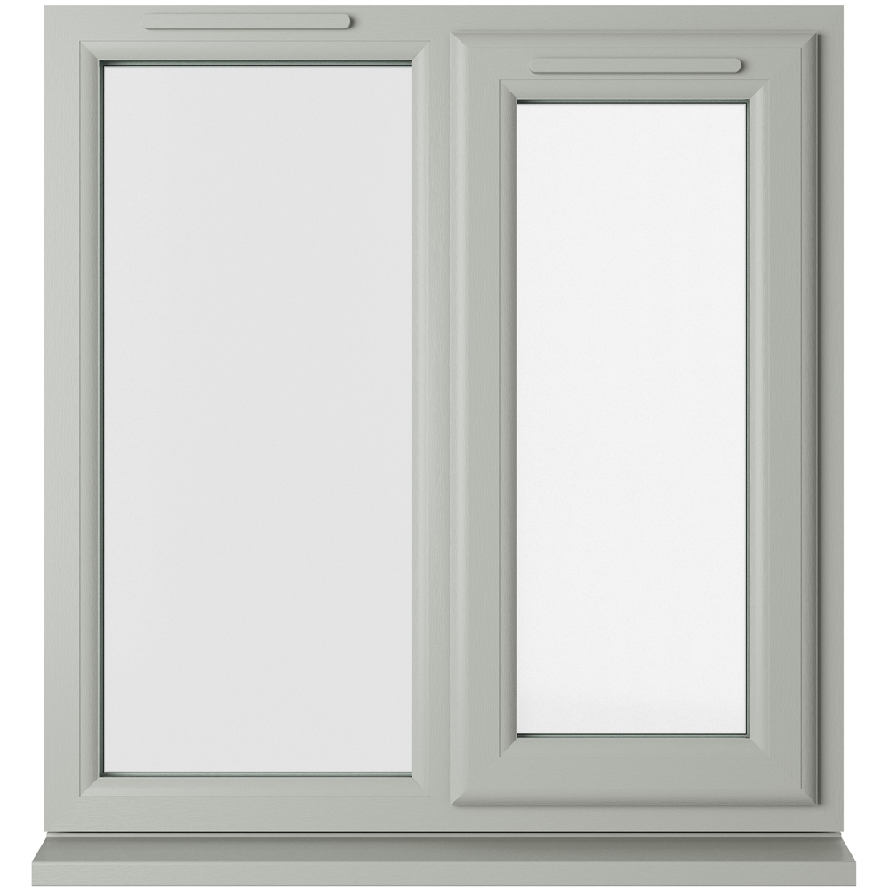 Crystal Agate and White RH Side Hung Next to a Fixed Clear Triple Glazed Window 905 x 965mm Image 1