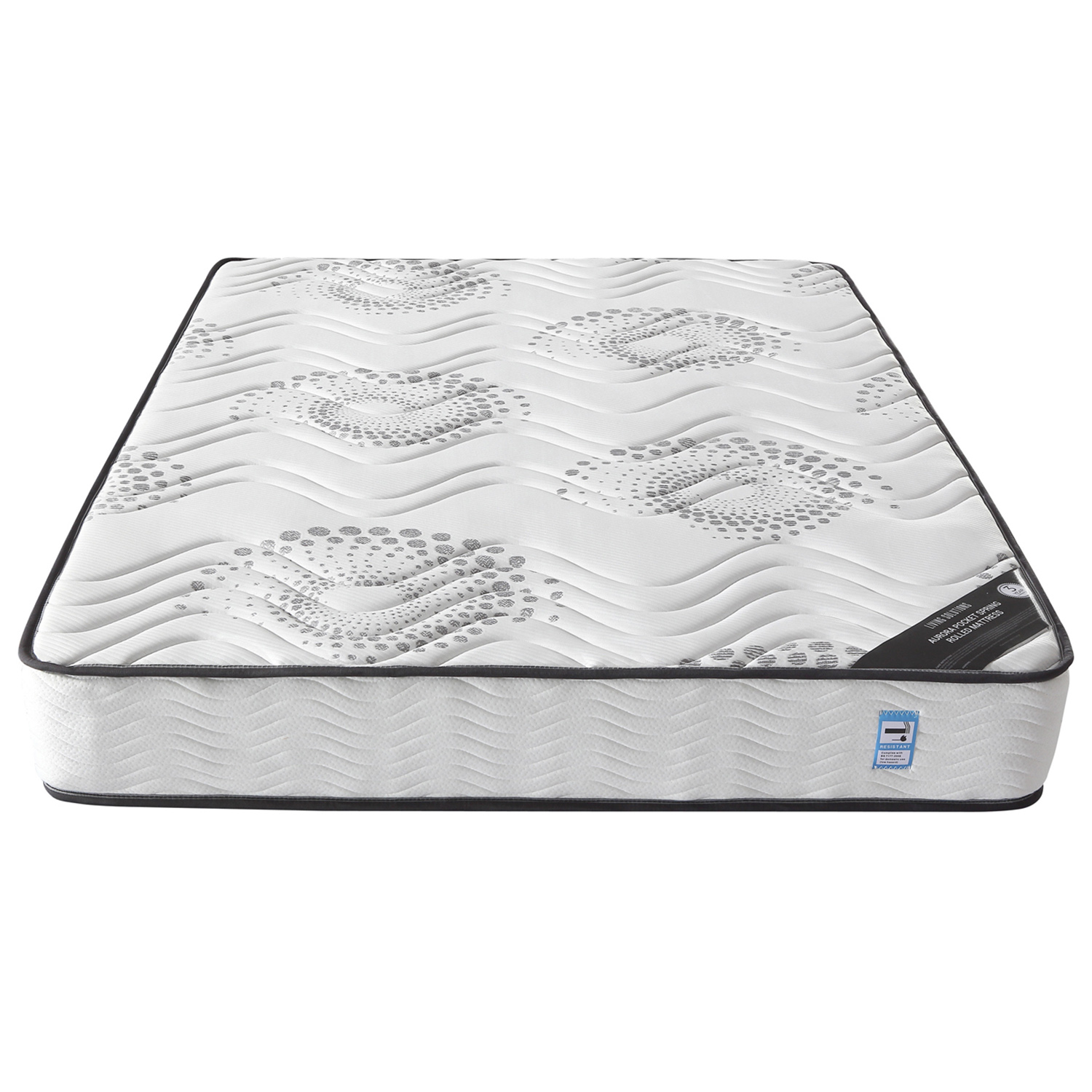 Living Solutions Aurora Double Pocket Spring Rolled Mattress Image 2