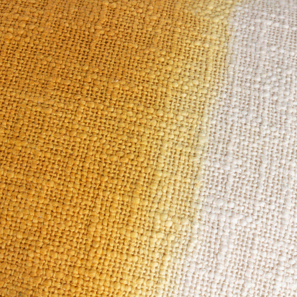 furn. Mizu Ochre Dip Dye Rectangular Cushion Image 5