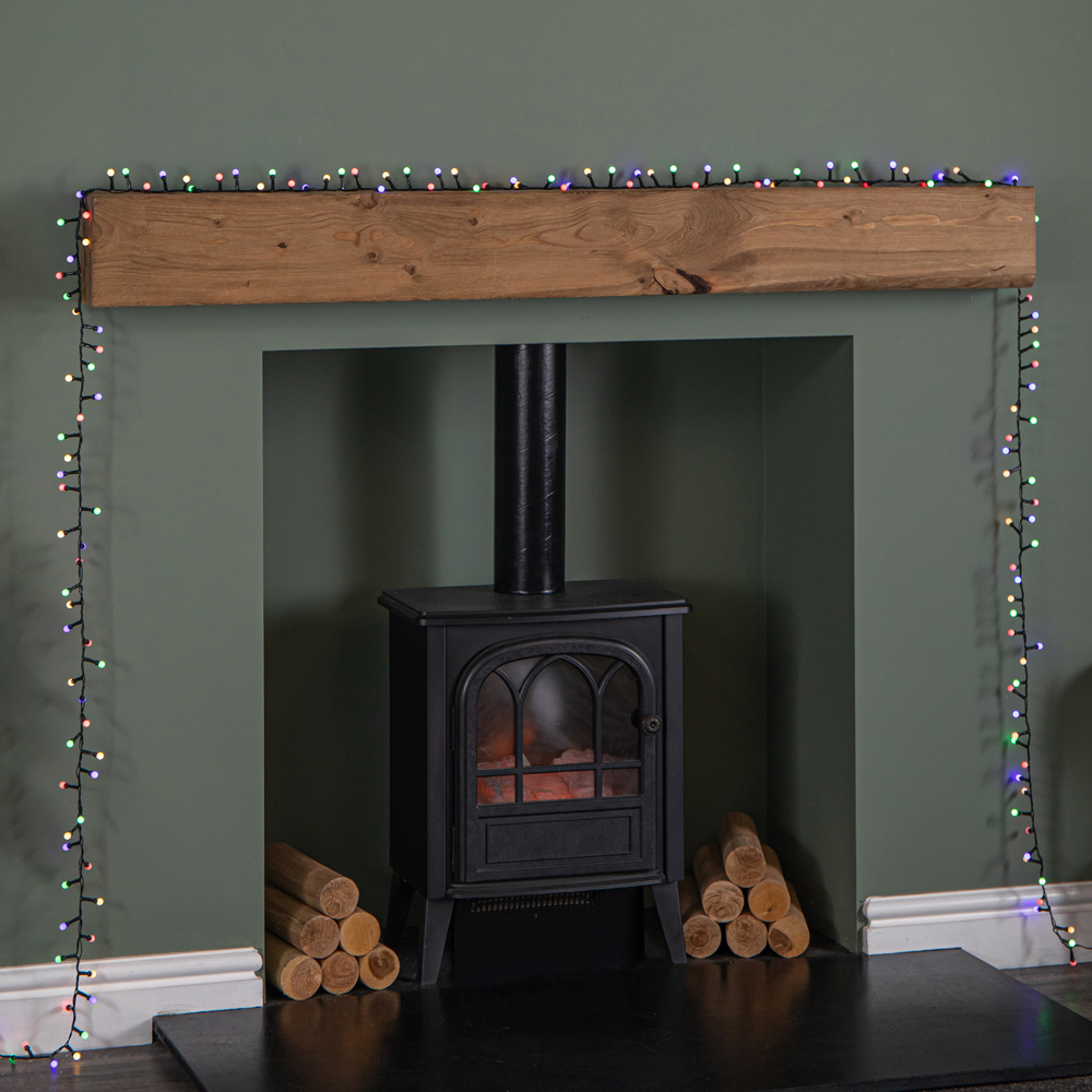 Samuel Alexander 300 Multicoloured LED Multi-Action Christmas Frosted Cap Berry String Lights 7.5m Image 3