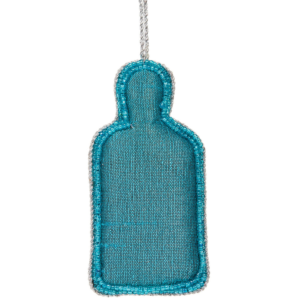 Beaded Gin Hanging Decoration - Blue Image 3
