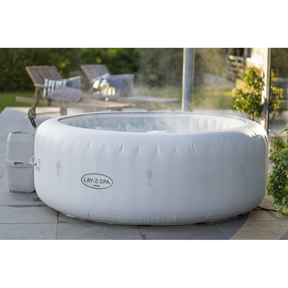 Lay-Z-Spa Paris 6 Person Inflatable Hot Tub 66 x 196cm Image 2
