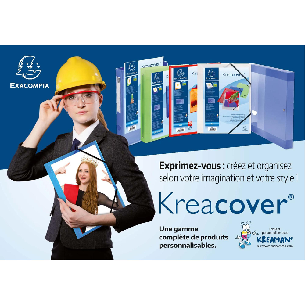 Exacompta Kreacover A4 Multicolour 4R Chromaline Ring Binder 15 Pack Image 8