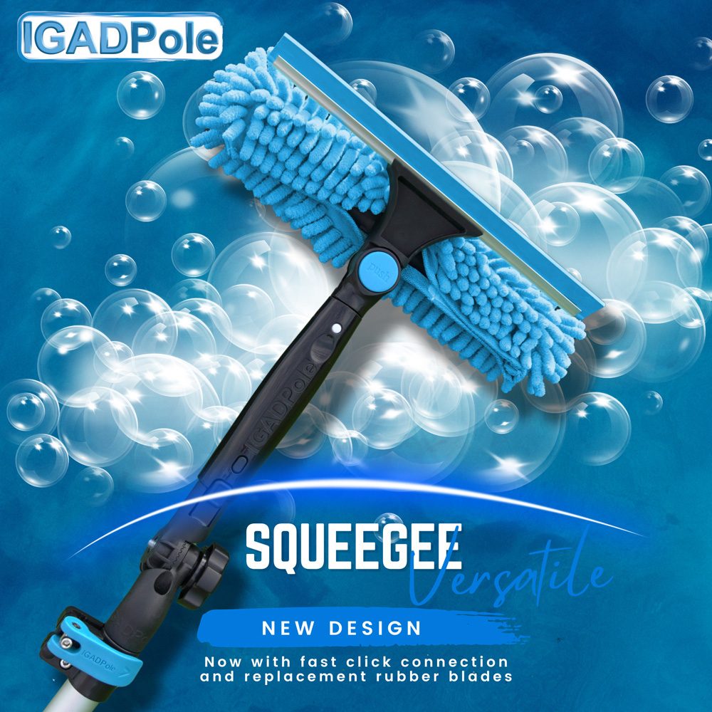 IGAD Pole Extension Pole Dusting Set with Squeegee and 3 Attachments 3.6m Image 5