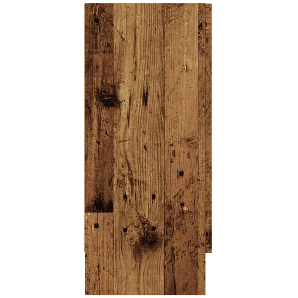 vidaXL 2 Door 2 Open Shelf Old Wood Sideboard Image 5