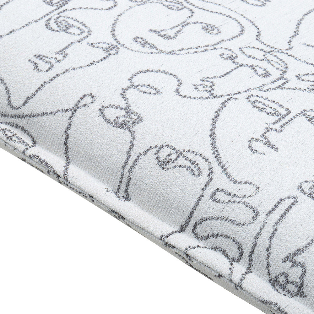 Living and Home Modernism White Accent Chair with Metal Base Image 7