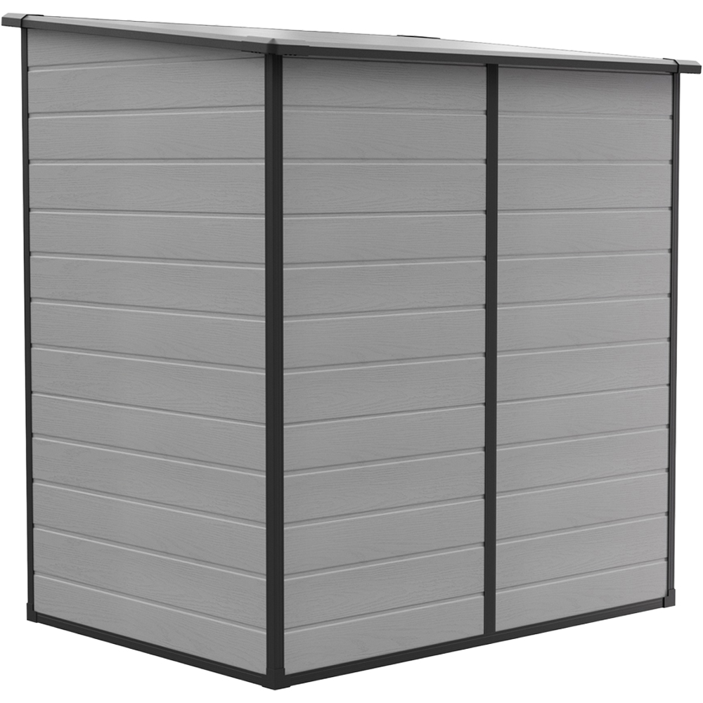 Living and Home 6 x 4ft Plastic Garden Storage Shed with Built-In Floor Image 3