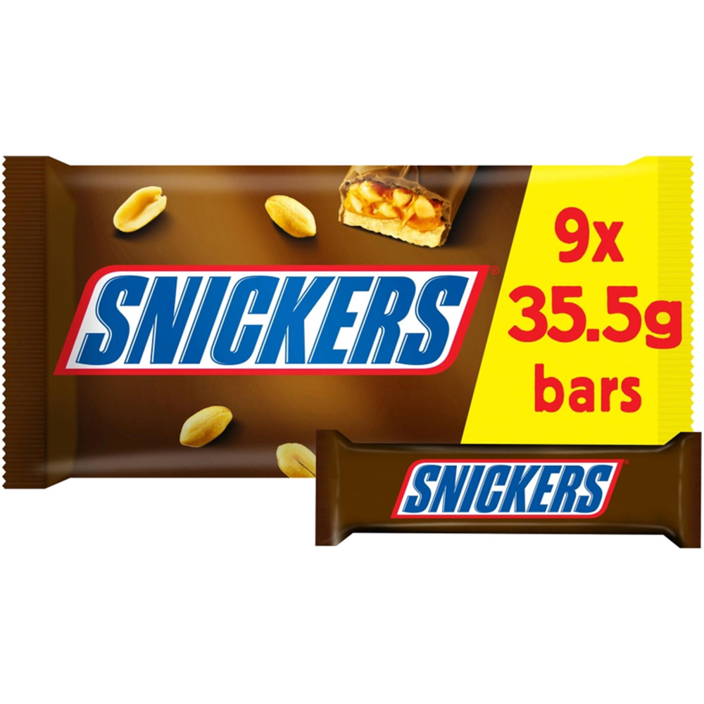 Snickers Chocolate Snacksize 9 Pack Image