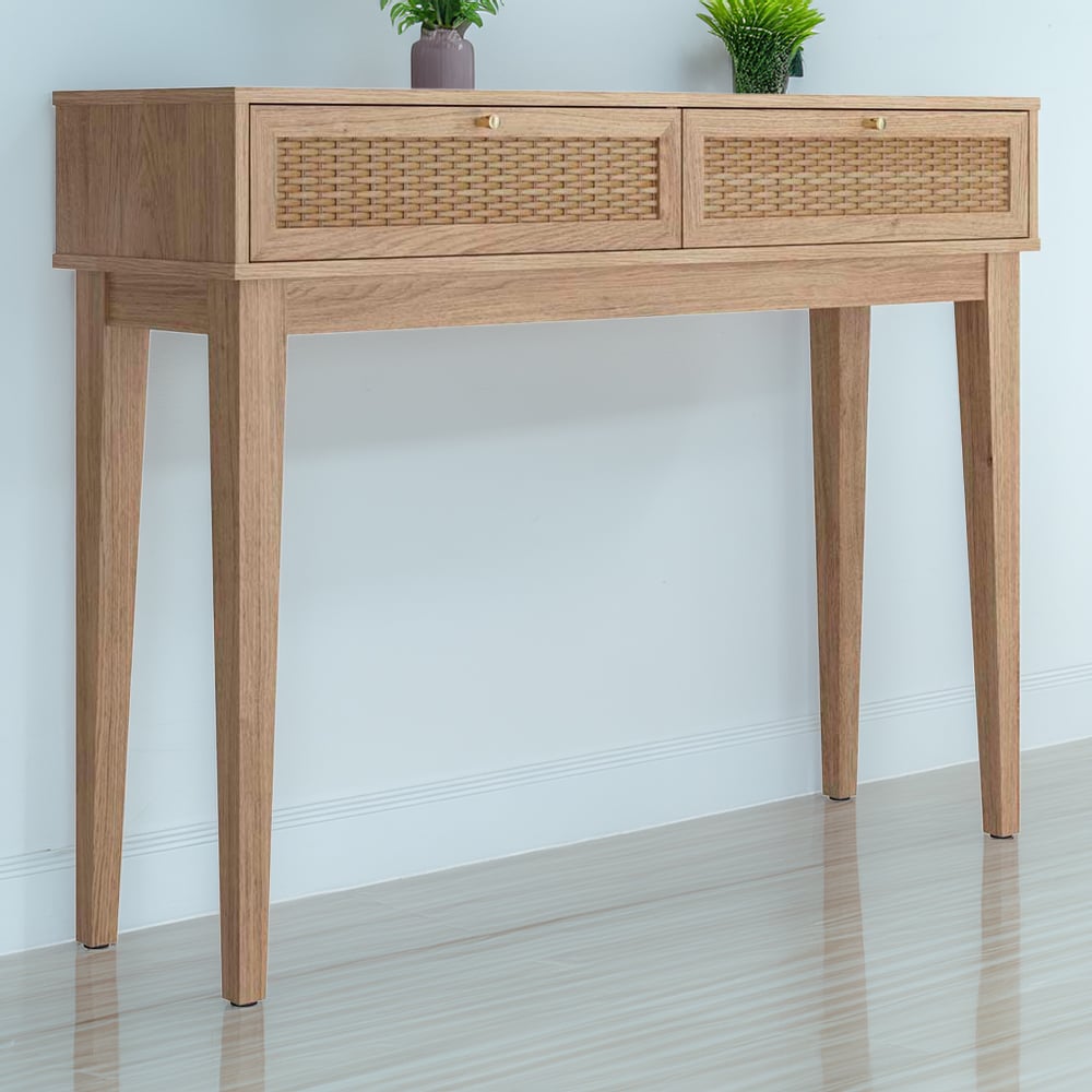 Bordeaux 2 Drawer Oak Dressing Table Image 1