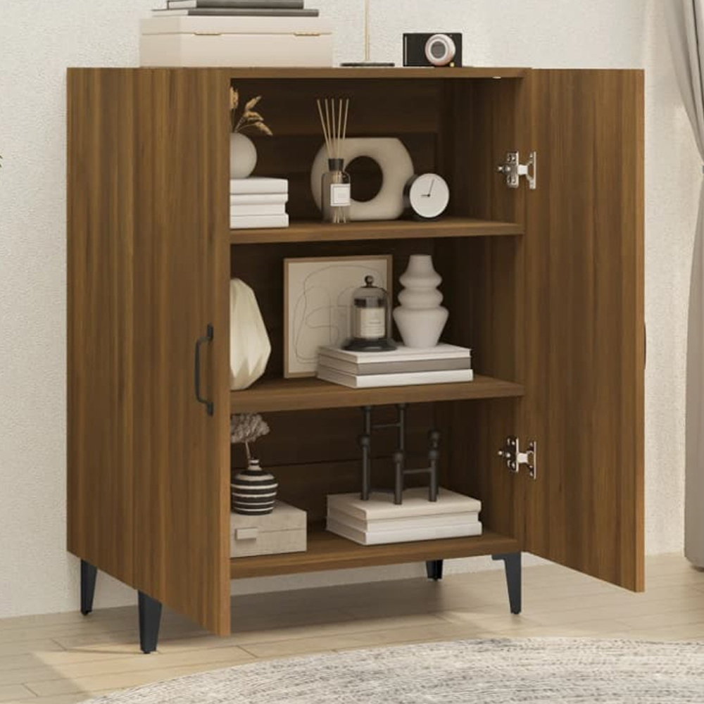 vidaXL 2 Door Brown Sideboard Image 1