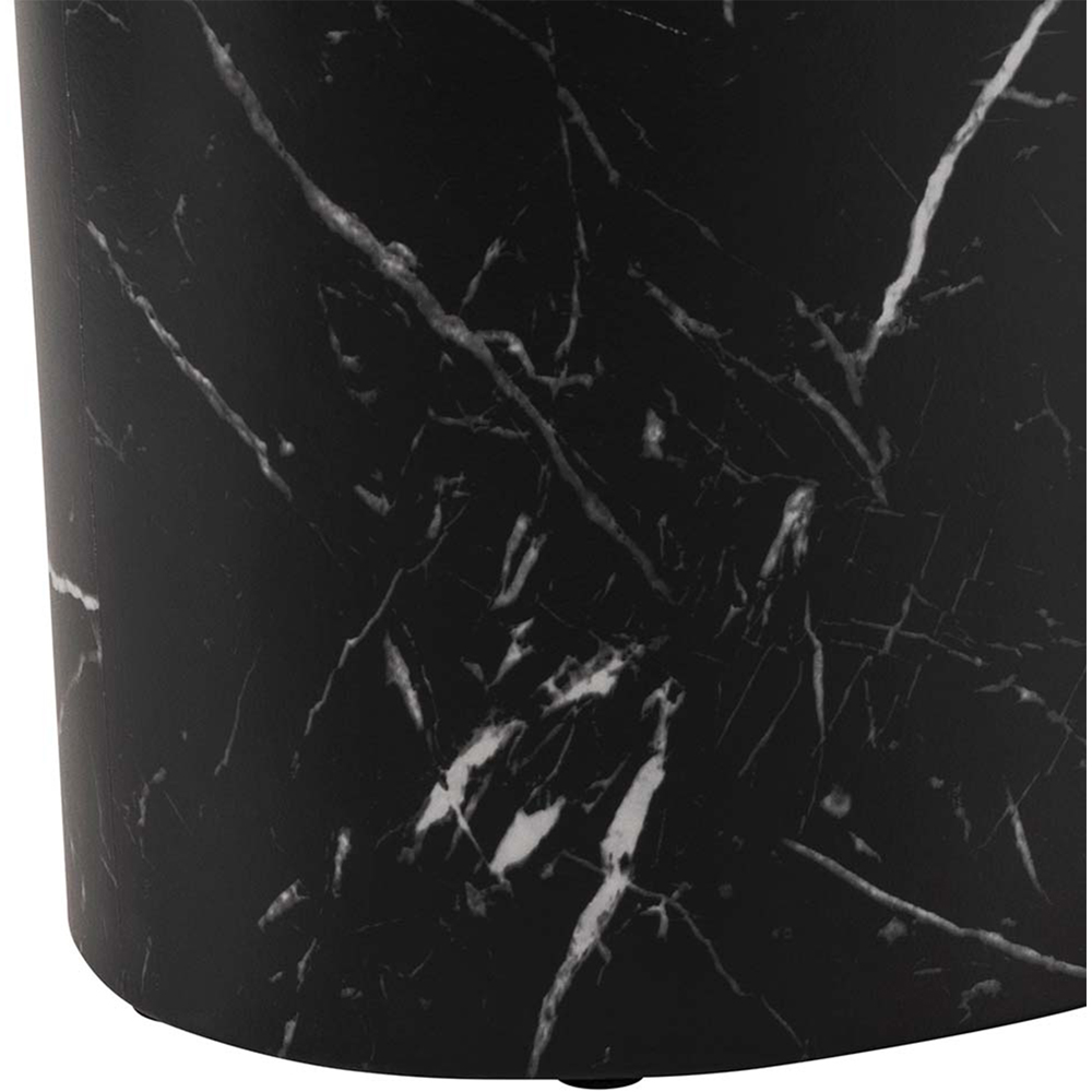 Florence Mice Black Oval Coffee Table Set of 2 Image 6