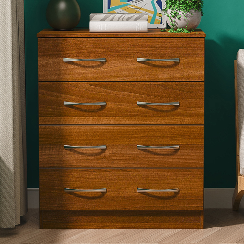 Crowndale Avon 4 Drawer Noche Walnut Chest of Drawers Image 1