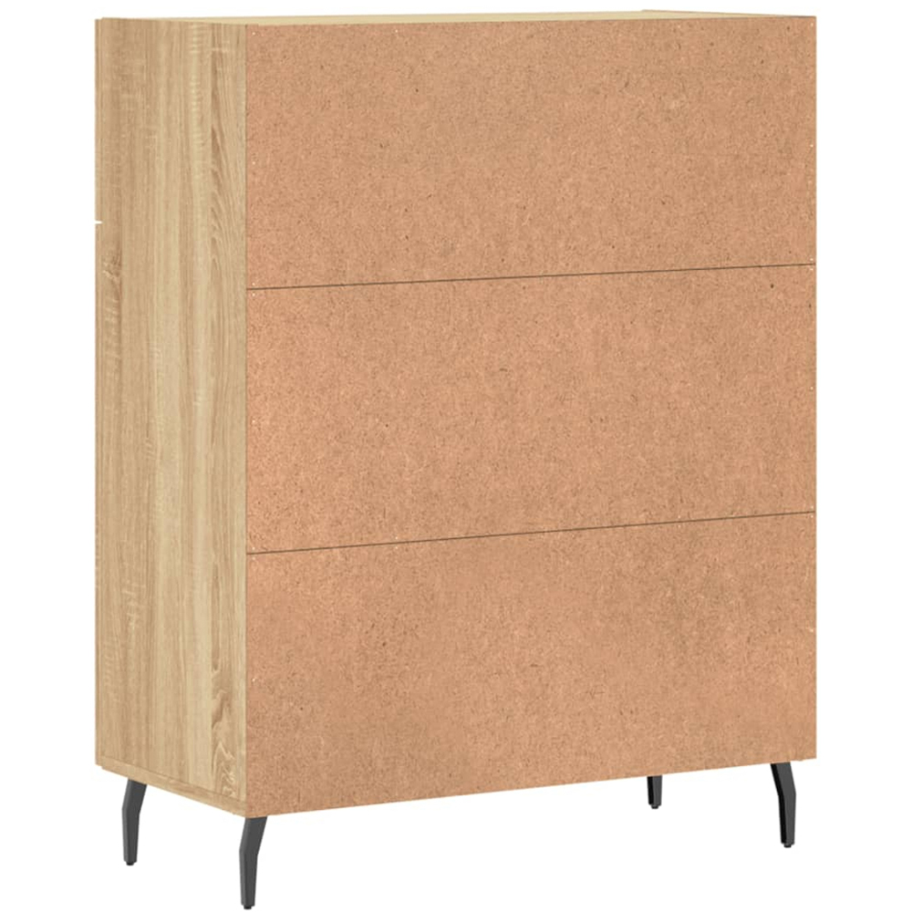 vidaXL 2 Door 2 Drawer Sonoma Oak Sideboard Image 8