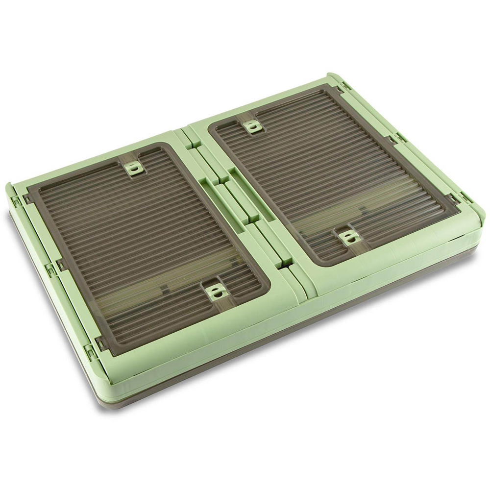 Sewing Online YN8888-GREEN 98L 5 Door Green Plastic Stackable Storage Box with Wheels Image 5