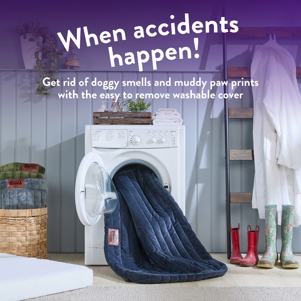 Slumberdown Small Navy Orthopaedic Pet Bed Image 7
