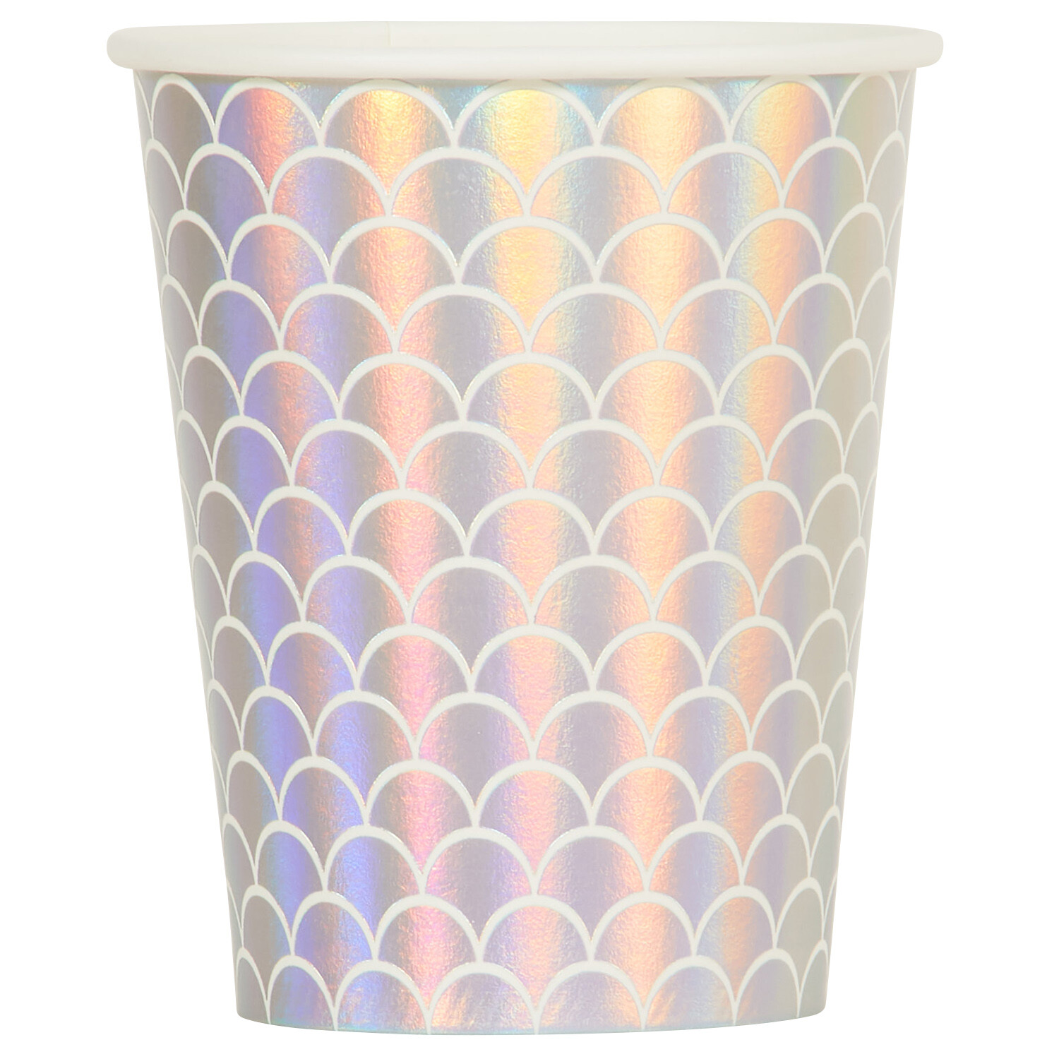 Pack of 8 Mermaid Party Paper Cups - Multicolour Image 5
