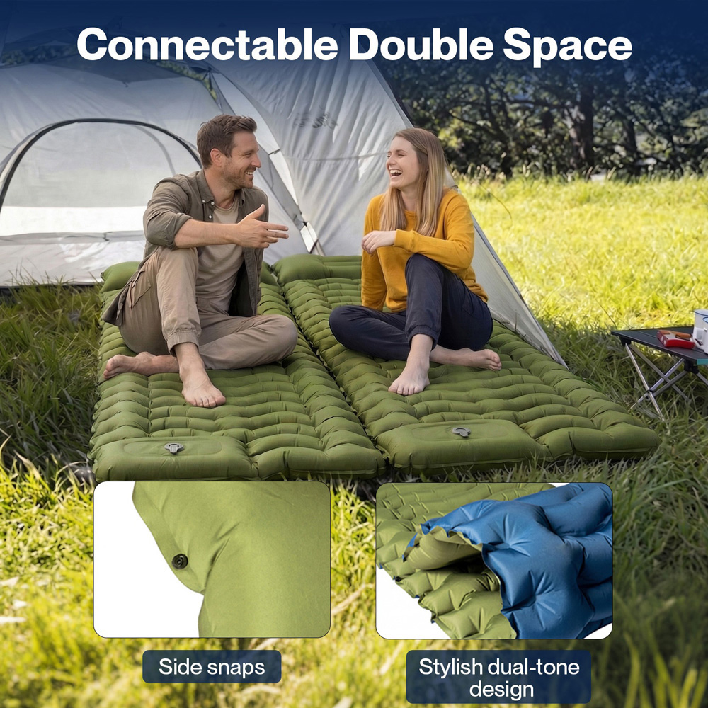 Mountview Ultralight Inflatable Camping Sleeping Pad with Built-In Pump Image 7