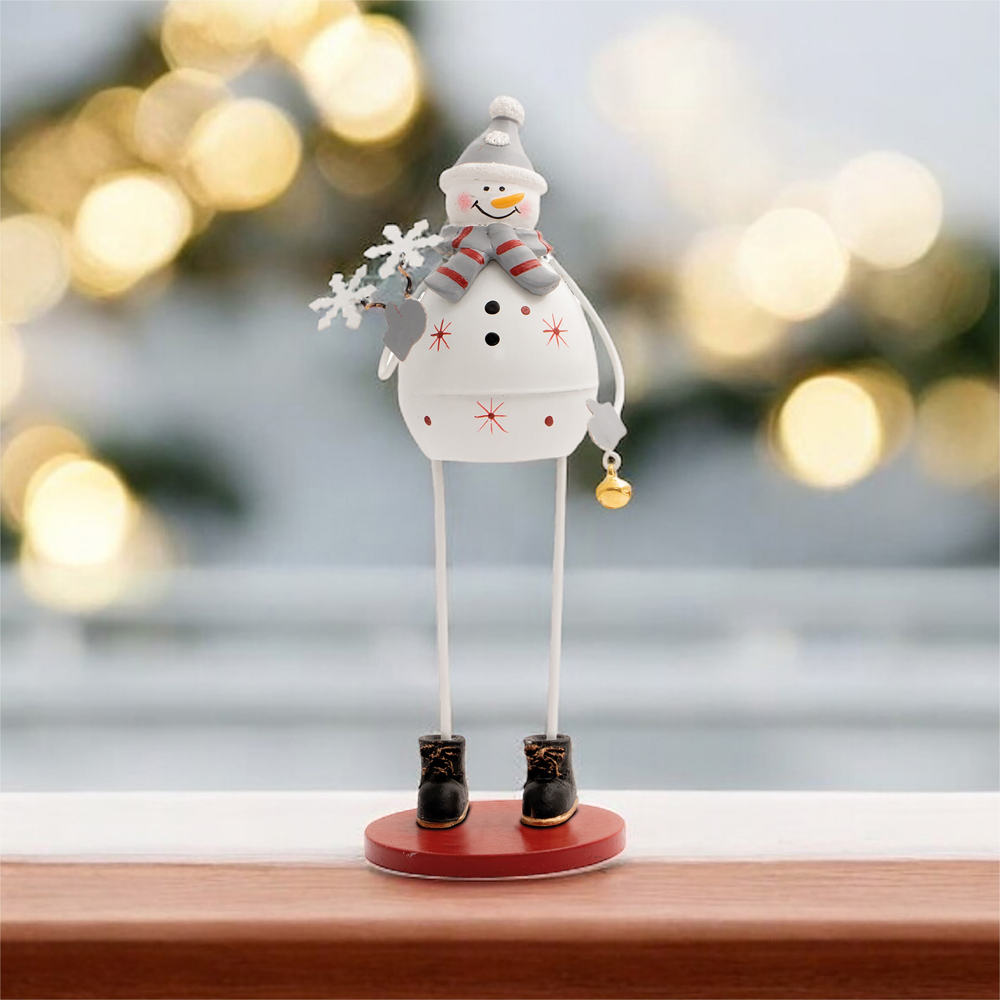 St Helens Metal Snowman Decoration Image 2