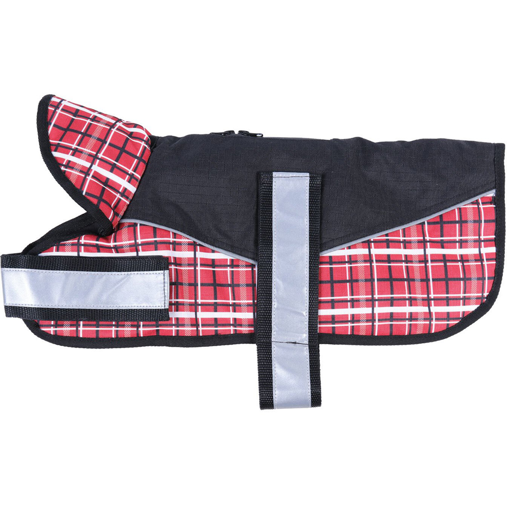 Clever Paws Performance Explorer 70cm Tartan Fleece Lined Dog Coat Image 1