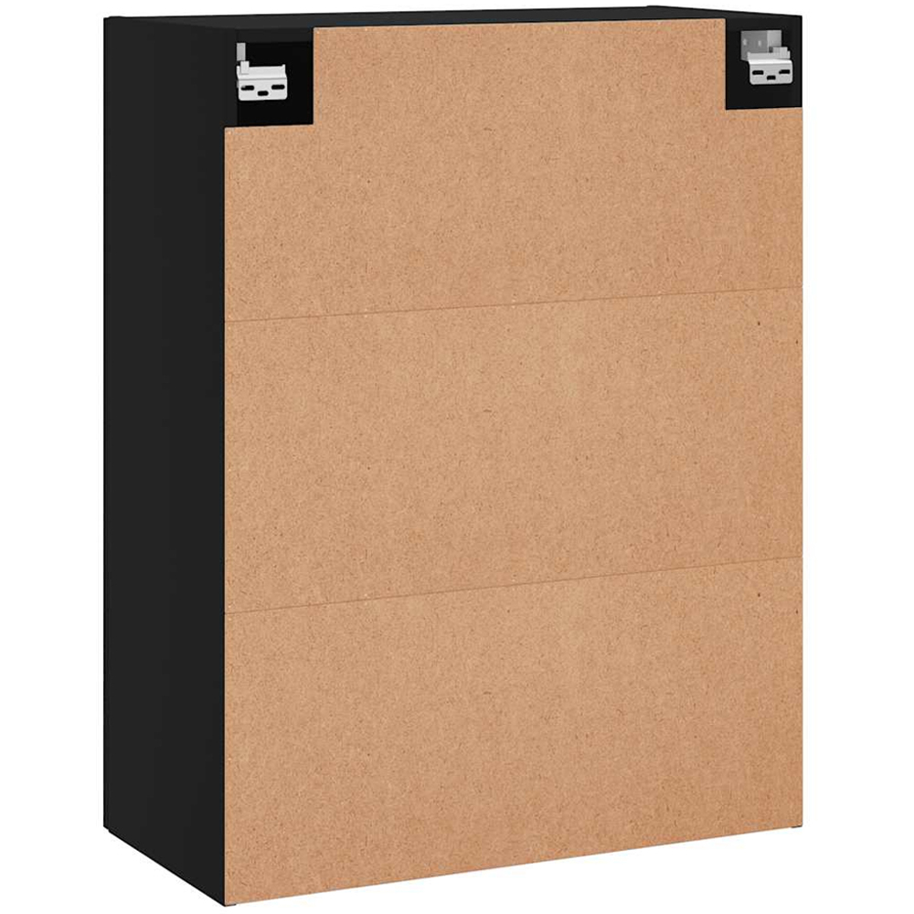 vidaXL 2 Door Black Wall Mounted Storage Cabinets 2 Pack Image 8