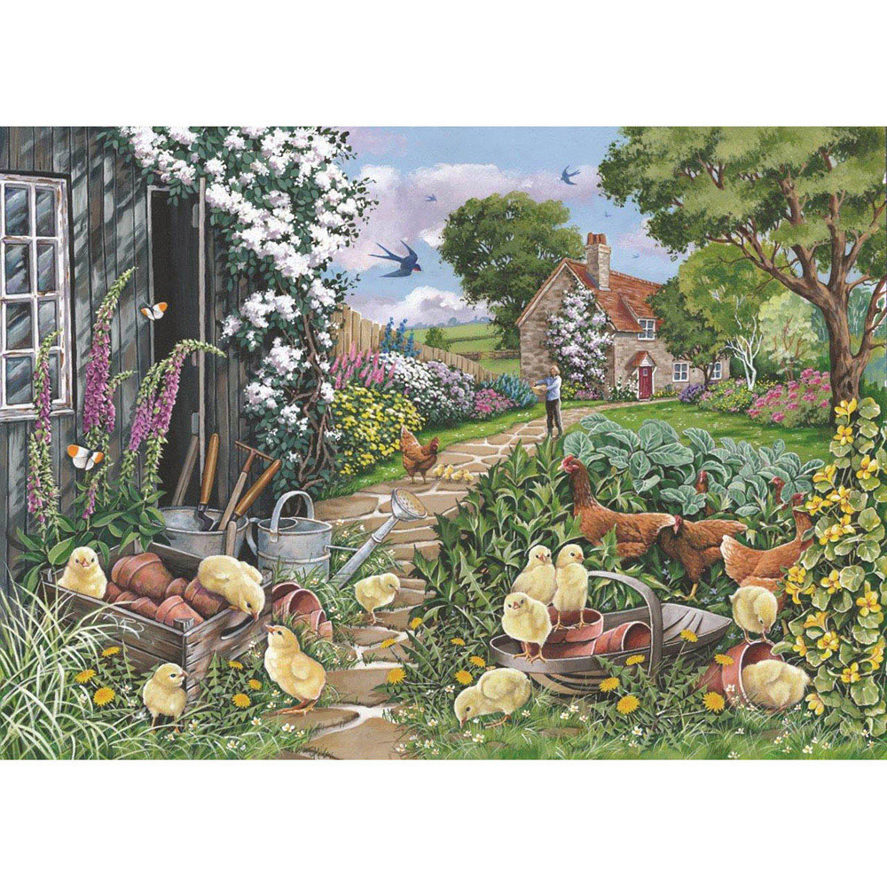 The House Of Puzzles – Nr. 26 „Fang Des Tages“ 1000 Teile Puzzle | 48x69 Cm | Künstlerillustriert & FSC-zertifiziert