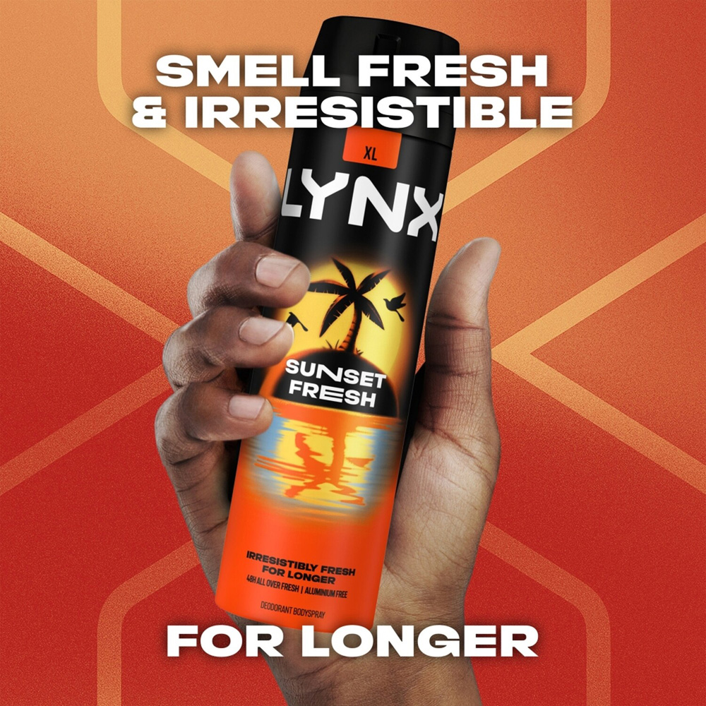 Lynx Deodorant Body Spray Sunset Fresh Image 7