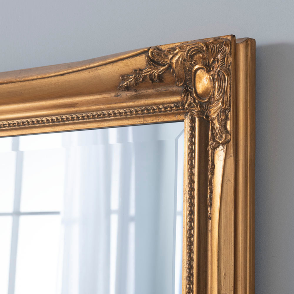 Yearn Gold French Style Full Length Tall Bevelled Mirror 166 x 60cm Image 3
