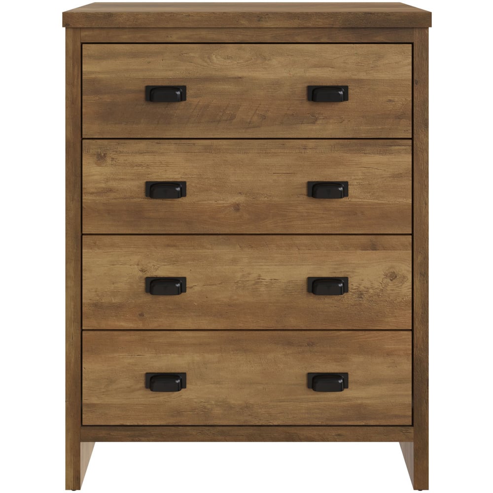 GFW Boston Knotty Oak 4 Piece Bedroom Furniture Set Image 4