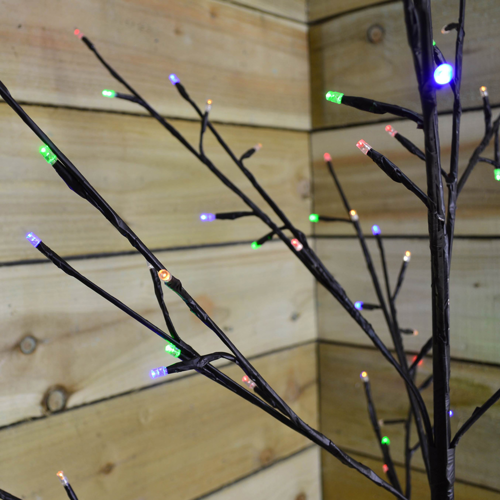 Premier Multi Colour LED Pre Lit Cherry Blossom Artificial Christmas Tree 5ft Image 5