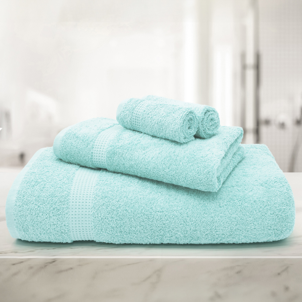 Mayfair Egyptian Cotton Seafoam Bath Sheet Set of 2 Image 2