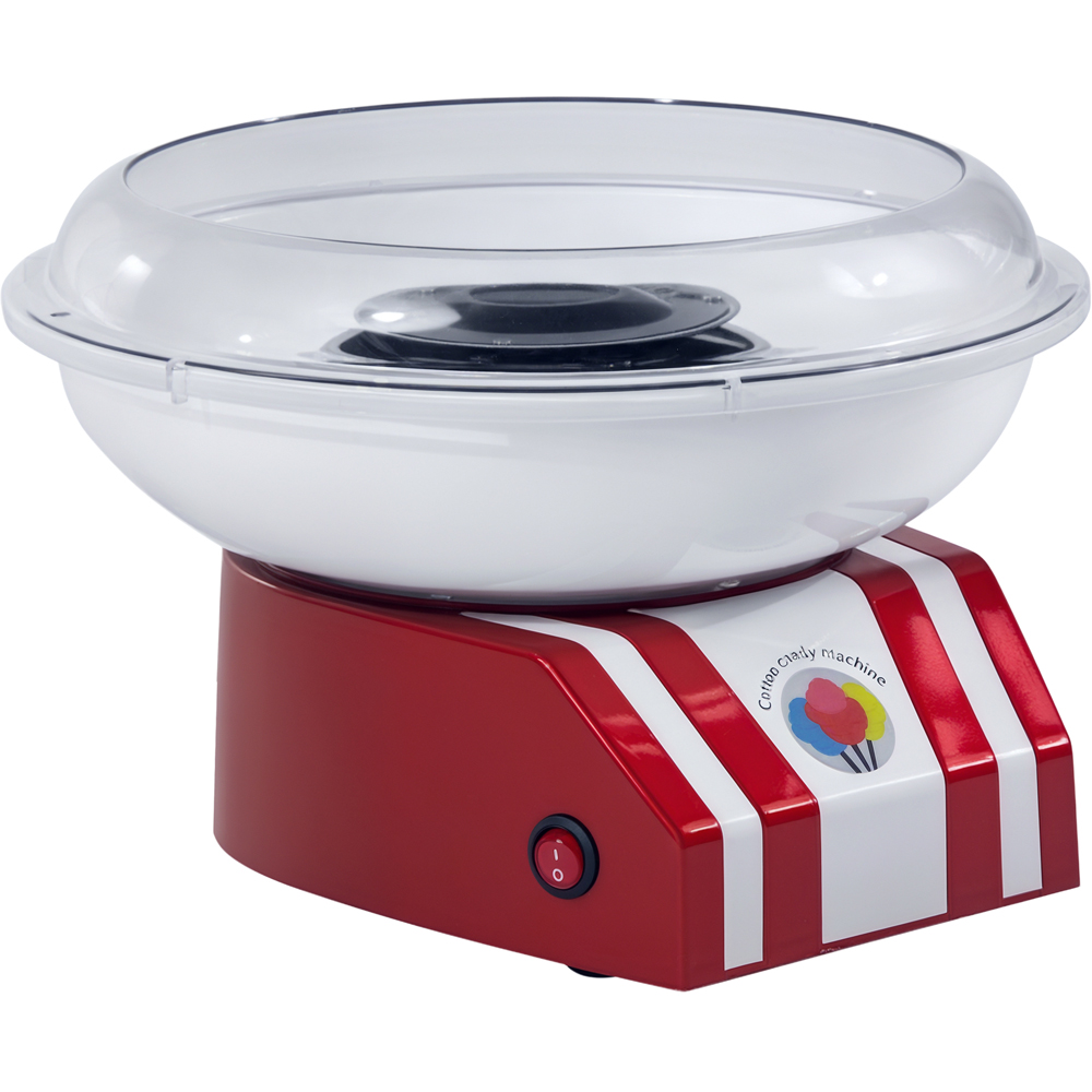 HOMCOM 800-020 550W Red Electric Cotton Candy Maker Image 1