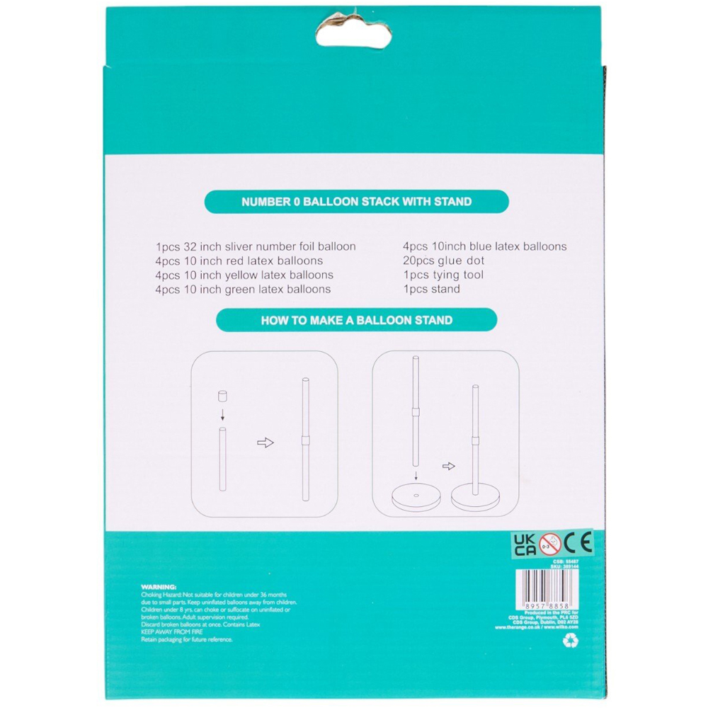 Number Balloon Stack with Stand 0 Image 2