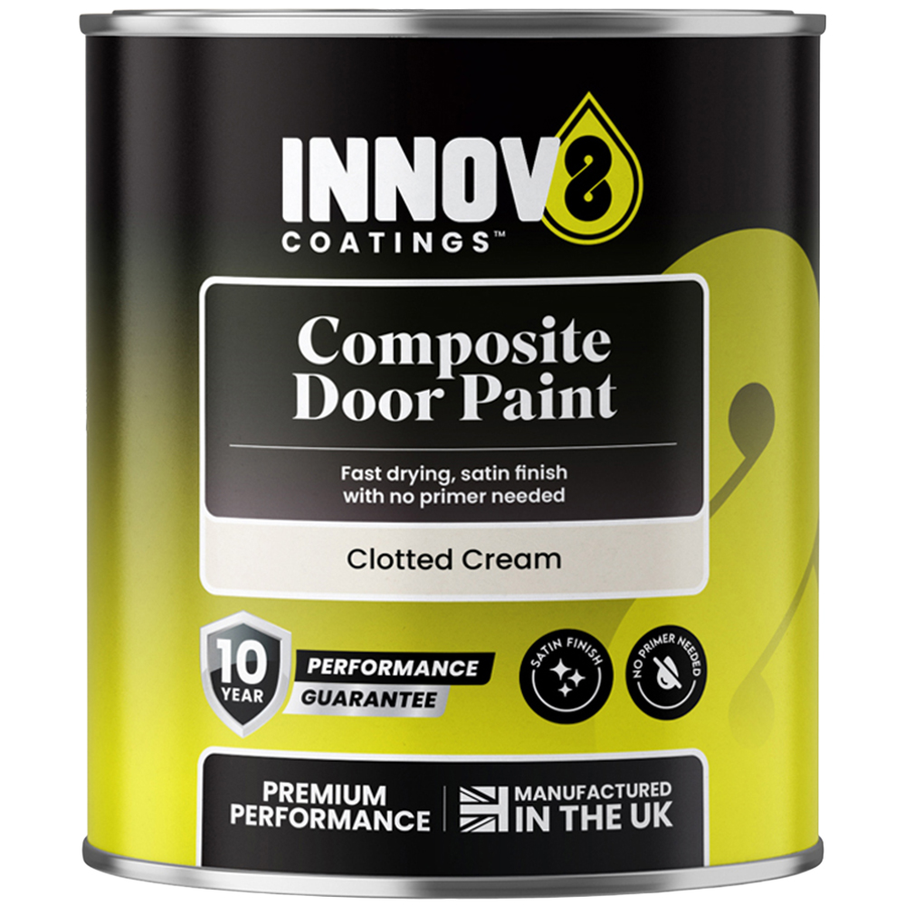 Innov8 Coatings Composite Door Paint 750ml Clotted Cream Image 2