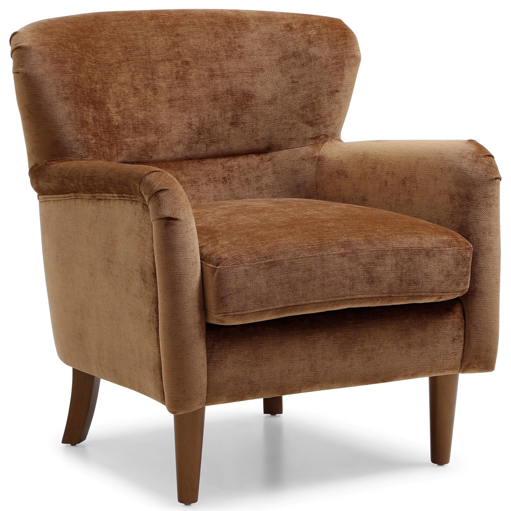 Roberta Toffee Chenille Wingback Armchair Image 3