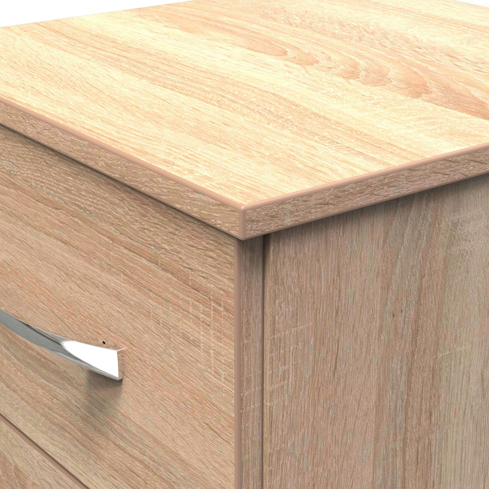 Crowndale Avin 2 Drawer Bardolino Oak Bedside Cabinet Image 5