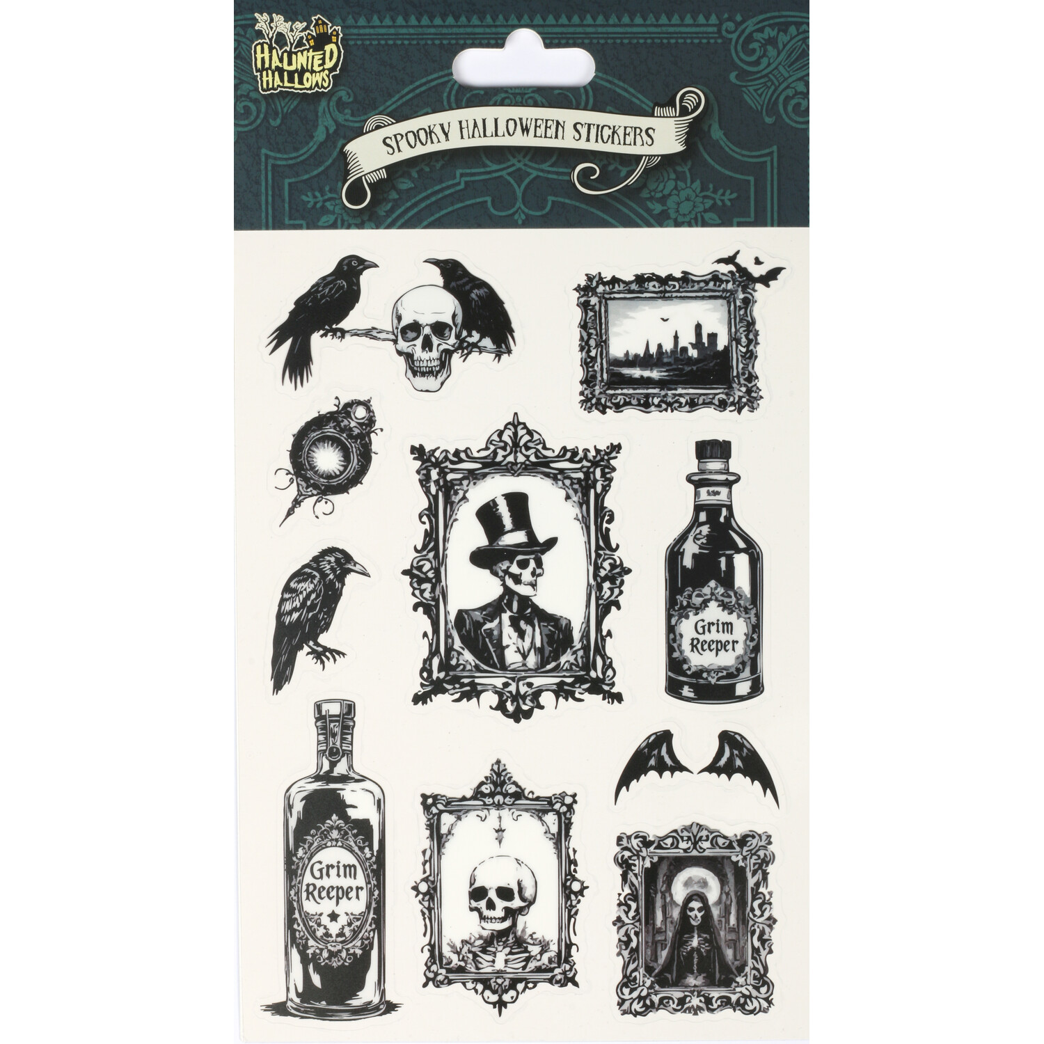 Pack of 10 Spooky Halloween Stickers Image 2