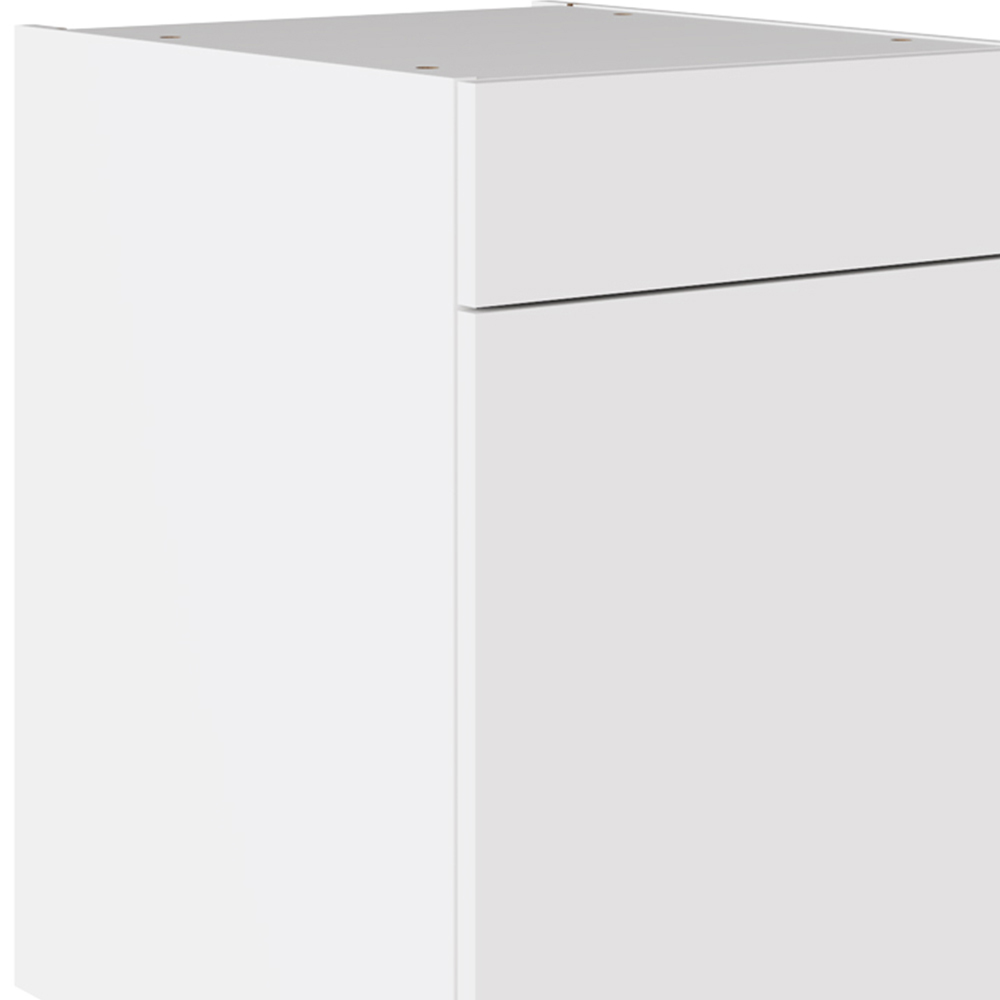 Kitchen Kit Slab Supergloss White Drawerline Base Cabinet 500mm Image 2